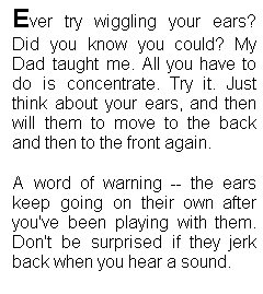 'Stupid Ear Tricks,' short prose poem by Ina, for kids, grownups, educators, and creative writers