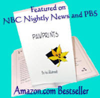 'Pawprints' by Ina Hillebrandt, purr-fect pet humor gift book to aMUSE kids and adults, age 6-106